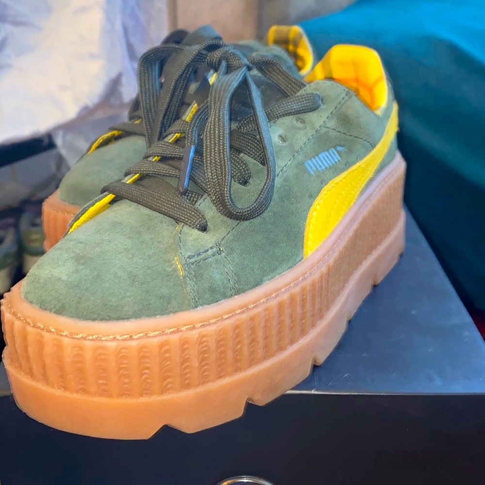 Puma Fenty Cleated Creepers Suede- rosin-Lemon-vanilla ice